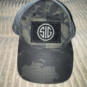 SIG Camo Black Mesh Cap